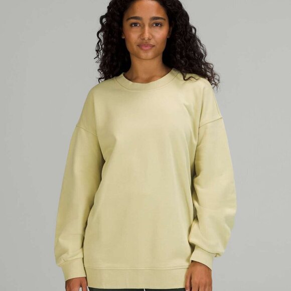 lululemon athletica Tops - Lululemon Perfectly Oversized Crew - 4 Dew Green